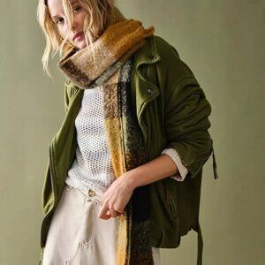 NWT Free People Rebel Rebel Knit Moto Jacket - Olive Sparrow (Small)